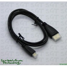 Micro HDMI to HDMI Gold Plated 1/1.5/1.8m Cable to Suit Raspberry PI 4 & PI 5 *Choose Length*