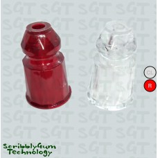 Star Post C-11561 Plastic Faceted Translucent 1