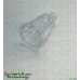 Post C-11562 Plastic Faceted Translucent 1-3/16