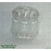 Post C-17492 Plastic Siamese Faceted Translucent 1